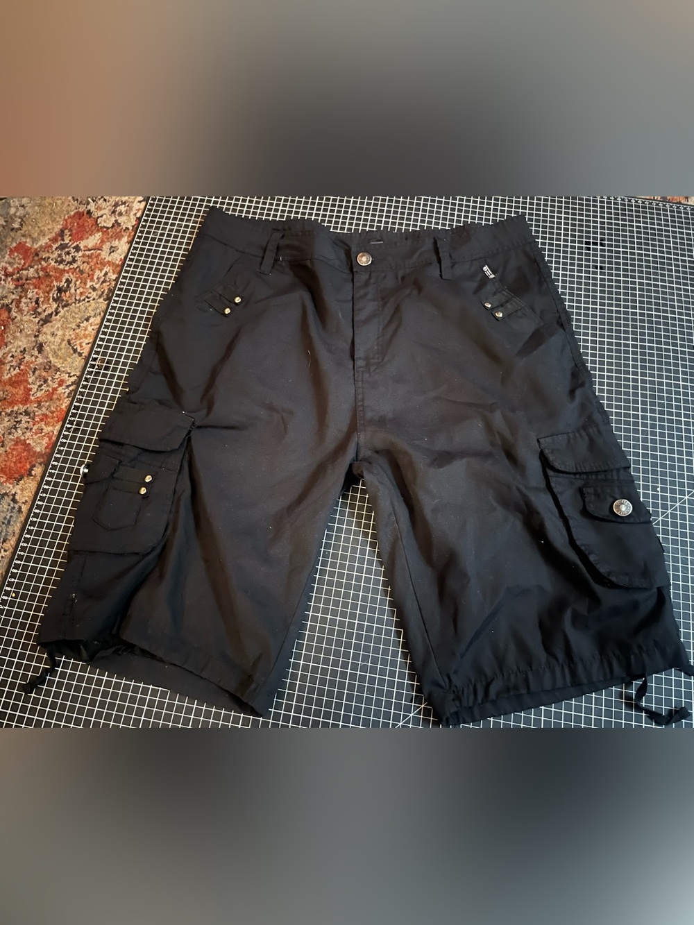 Phat Farm Black Men's Cargo Shorts